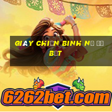 giày chiến binh nữ đế bệt