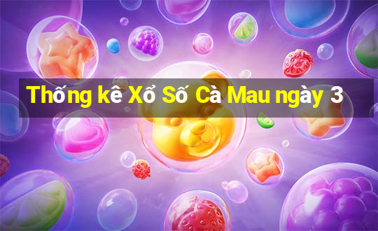 Thống kê Xổ Số Cà Mau ngày 3