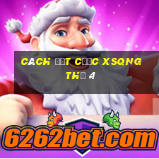 Cách đặt cược XSQNG Thứ 4