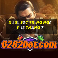 xổ số sóc trăng ngày 13 tháng 7