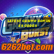 latest casino bonuses codes