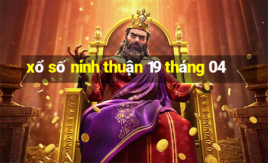 xổ số ninh thuận 19 tháng 04