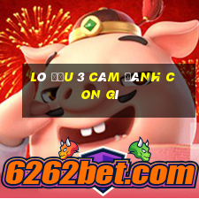 lô đầu 3 câm đánh con gì