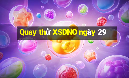 Quay thử XSDNO ngày 29