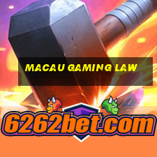 macau gaming law