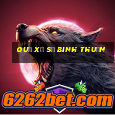 quả xổ số bình thuận