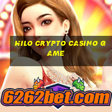 hilo crypto casino game