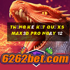 THỐNG KÊ KẾT QUẢ xs Max3D Pro ngày 12