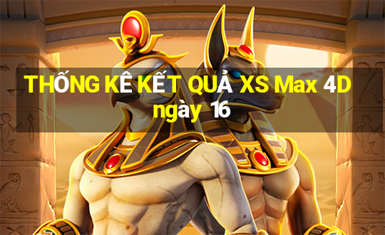 THỐNG KÊ KẾT QUẢ XS Max 4D ngày 16