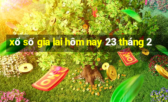 xổ số gia lai hôm nay 23 tháng 2