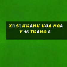 xổ số khánh hòa ngày 16 tháng 8