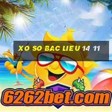 xo so bac lieu 14 11