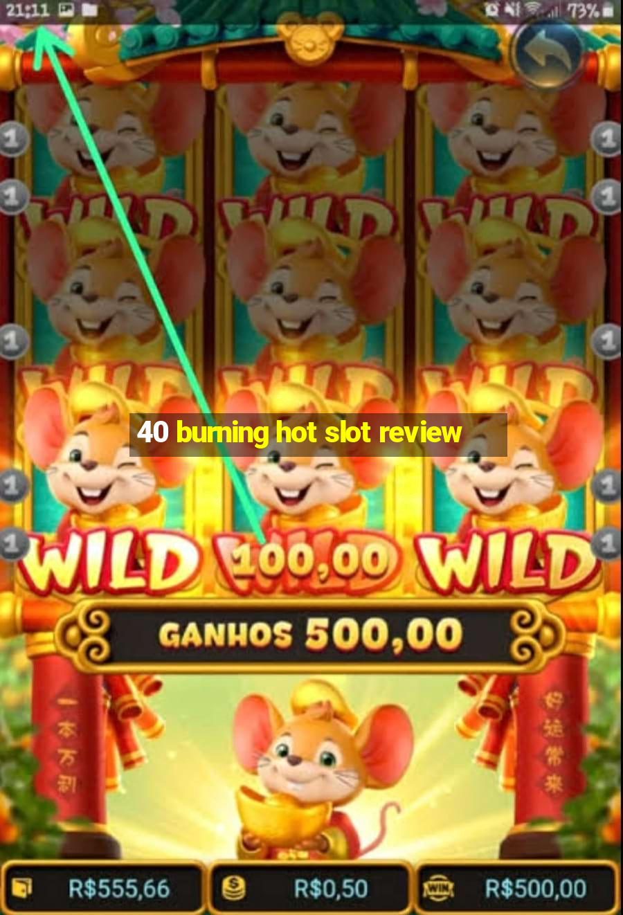 40 burning hot slot review