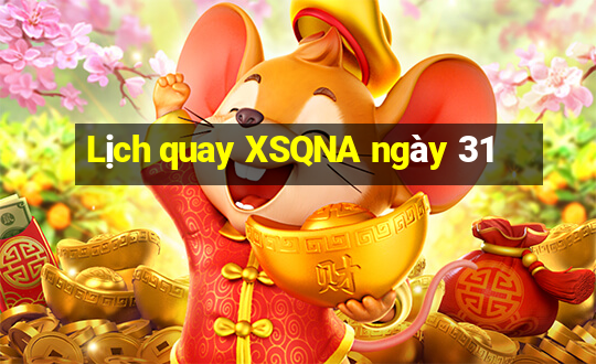 Lịch quay XSQNA ngày 31