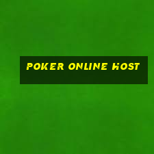 poker online host