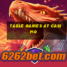 table games at casino