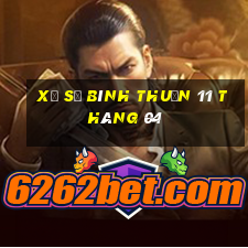 xổ số bình thuận 11 tháng 04