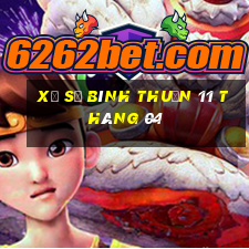 xổ số bình thuận 11 tháng 04