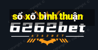 sổ xố bình thuận