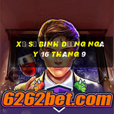 xổ số bình dương ngày 16 tháng 9