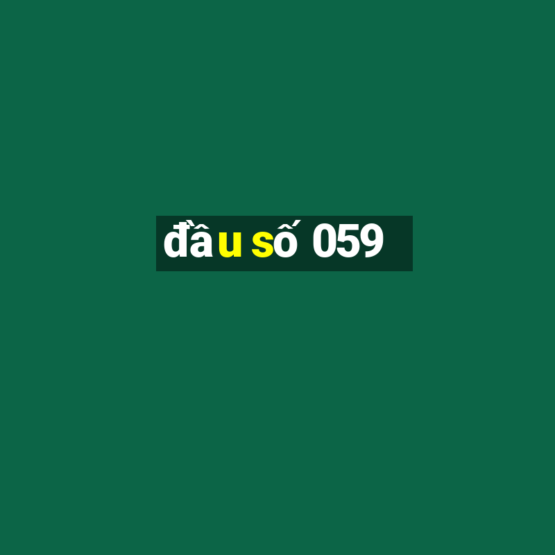 đầu số 059