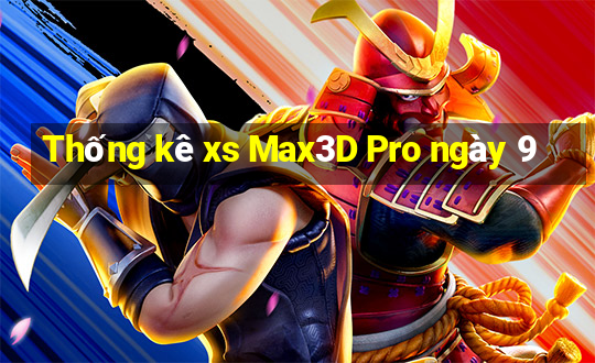 Thống kê xs Max3D Pro ngày 9