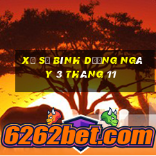 xổ số bình dương ngày 3 tháng 11