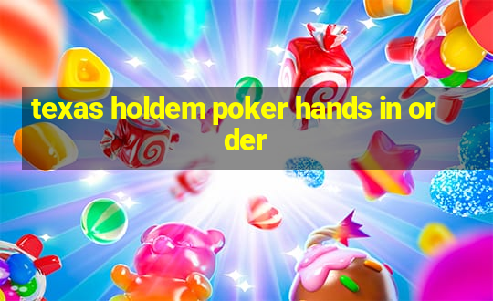 texas holdem poker hands in order