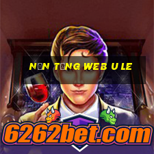 Nền tảng web u le