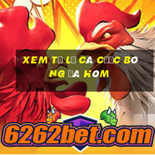 xem tỷ lệ cá cược bóng đá hôm