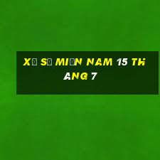 xổ số miền nam 15 tháng 7