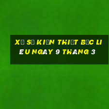 xổ số kiến thiết bạc liêu ngày 9 tháng 3