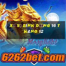 xổ số bình dương 16 tháng 12