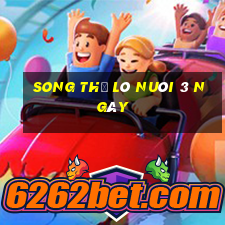 song thủ lô nuôi 3 ngày