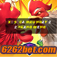 xổ số cà mau ngày 22 tháng giêng