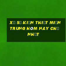 xổ số kiến thiết miền trung hôm nay chủ nhật