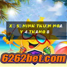 xổ số ninh thuận ngày 4 tháng 8