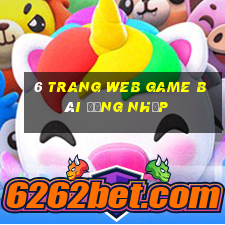 6 Trang web game bài Đăng nhập