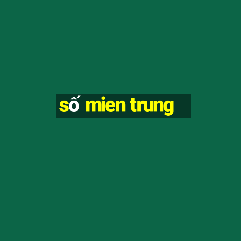 so mien trung