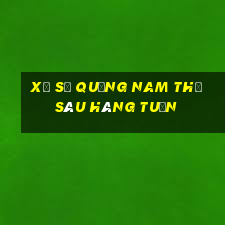 xổ số quảng nam thứ sáu hàng tuần