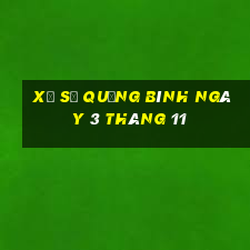 xổ số quảng bình ngày 3 tháng 11