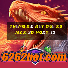 THỐNG KÊ KẾT QUẢ XS Max 3D ngày 13