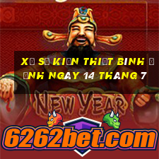 xổ số kiến thiết bình định ngày 14 tháng 7