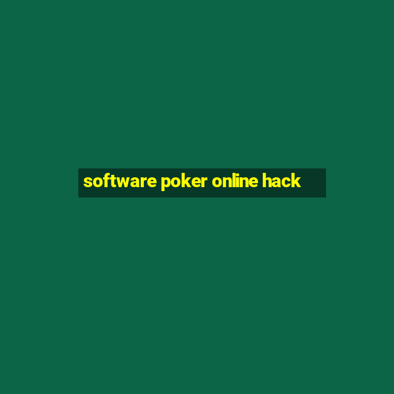 software poker online hack