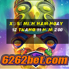 xổ số miền nam ngày 12 tháng 11 năm 2003