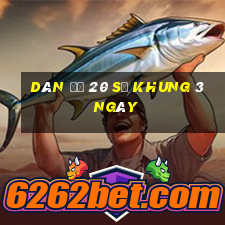 dàn đề 20 số khung 3 ngày