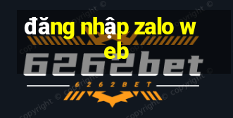 đăng nhập zalo web