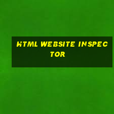 html website inspector