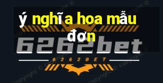 ý nghĩa hoa mẫu đơn