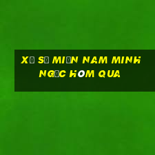 xổ số miền nam minh ngọc hôm qua